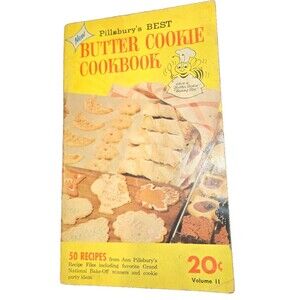 Vintage Pillsbury Butter Cookie Recipe Booklet